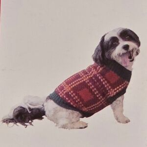 Cozy Red and Green Plaid Dog Sweater